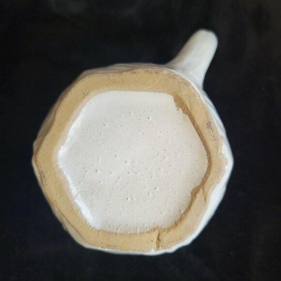 Vintage Stoneware Pitcher, Small White Jug, Cottagecore, Farmhouse, Shabby Chic - Picture 7 of 7